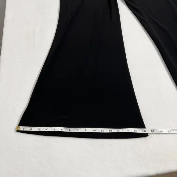 Joseph Ribkoff Pants Womens 12 Black Wide Leg Palazzo Pull On Cocktail Stretch - Picture 10 of 11